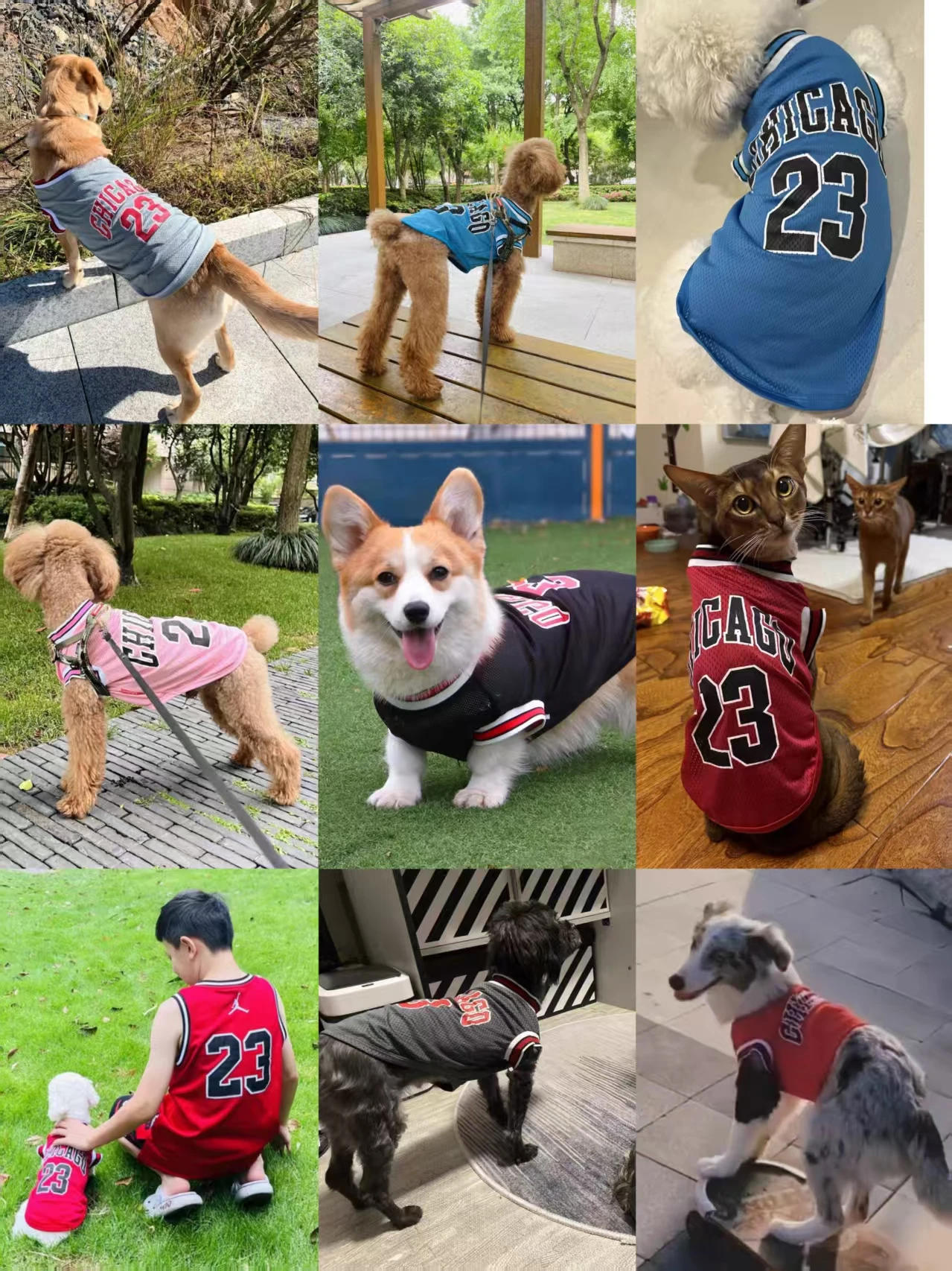 Description Picture 2 of itemBreathable Mesh Dog Clothes Sport Large Dog Jersey Basketball Clothin Puppy T-Shirts Summer Pet Cat Shirt Prevent hair loss