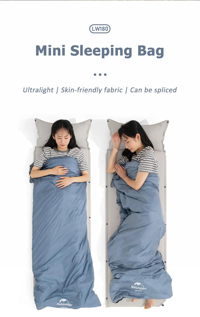 Description Picture 3 of itemNaturehike Sleeping Bag LW180 Ultralight Cotton Sleeping Bag Waterproof Hiking Sleeping Bag Summer Outdoor Camping Sleeping Bag