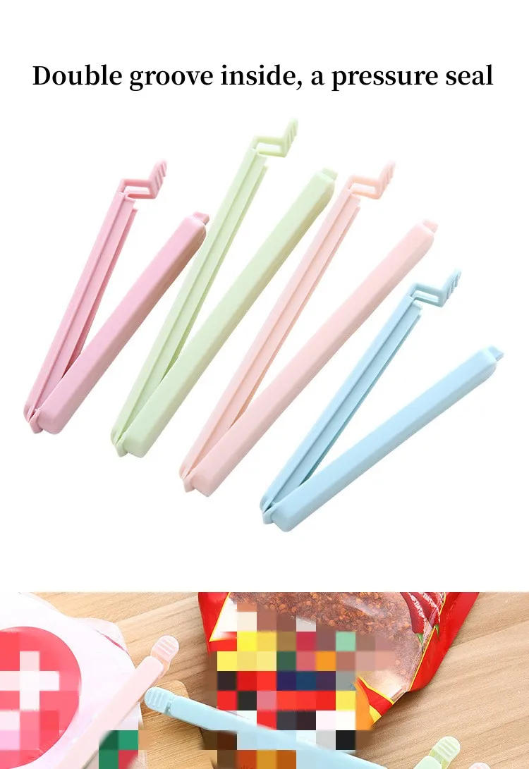 Description Picture 4 of item5Pcs/lot Food Bag Clips Portable Food Snack Storage Seal Sealing Bag Clips Sealer Clamp Kitchen Accessories Food Close Clip