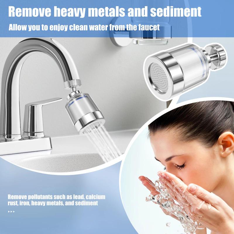 Description Picture 6 of item3-9Pcs Universal Faucet Water Filter Stainless Steel Sink Water Filter 360° Rotating Versatile Sink Filter for Kitchen Bathroom