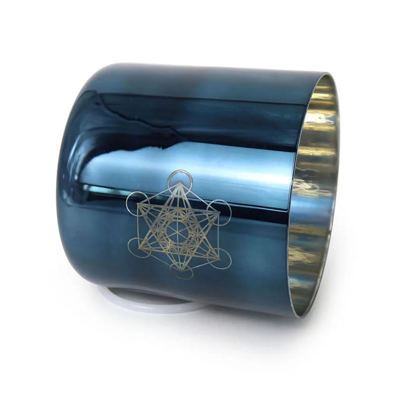 Description Picture 6 of itemIndigo Alchemy Magic Crystal Sound Therapy Singing Bowl Yoga Stress Reduction Percussion Instrument Music Bowl
