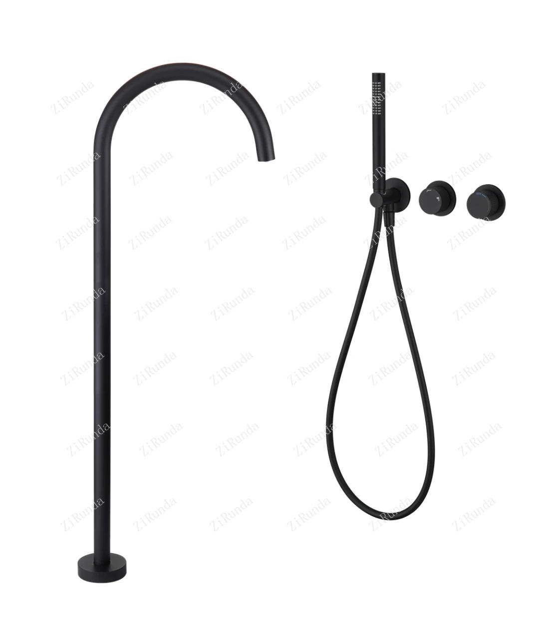 Description Picture 3 of itemStainless steel concealed minimalist bathtub faucet shower set integrated bathroom high-value bath