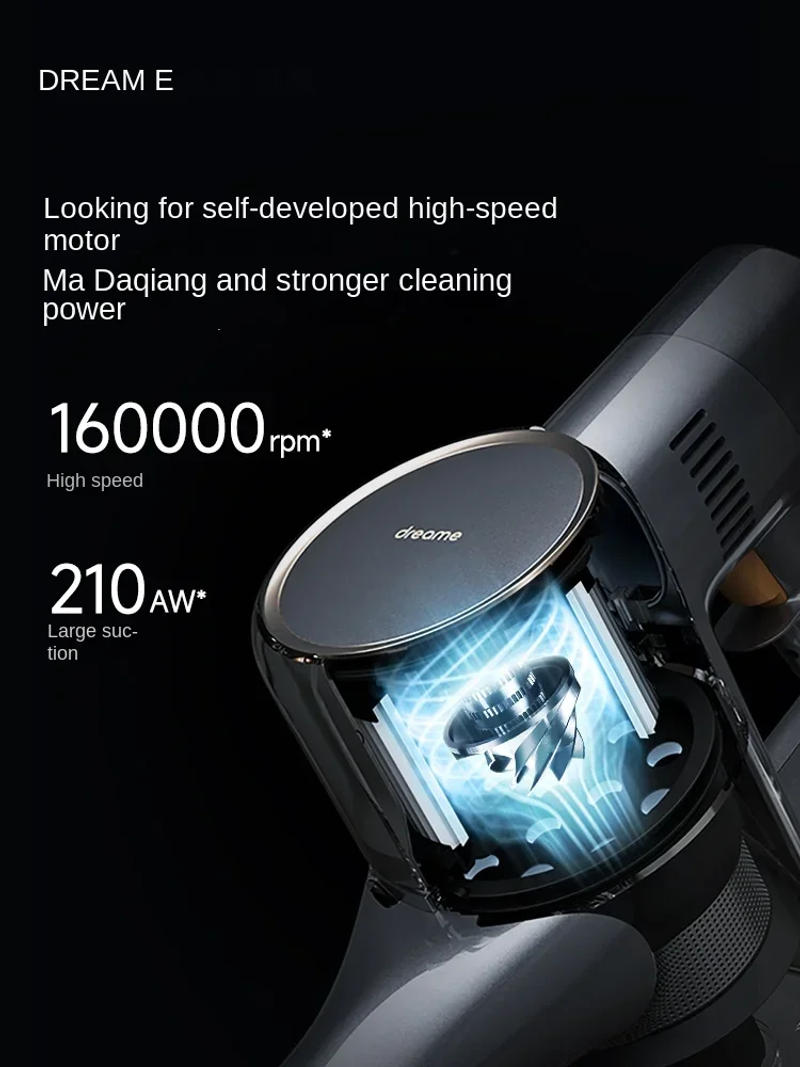 Description Picture 3 of itemDream V16S vacuum cordless vacuum cleaner large suction double green light clear dust mite cleaning machine household appliances