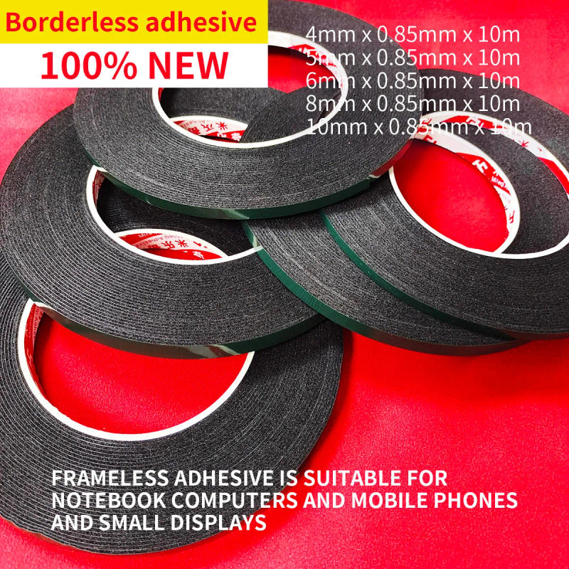 Description Picture 2 of item1 Roll 4mm mobile phone screen tape repair double-sided adhesive foam cotton green film 1mm thick 10M