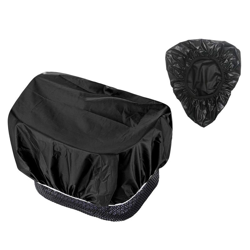 Description Picture 2 of item1set Waterproof Bike Basket Liner Rainproof Cover Fits For Most Bicycle Baskets Bike Basket Waterproof Cover Bicycle Cushion Set