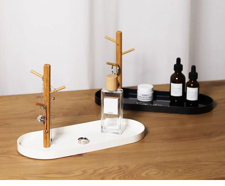 Description Picture 3 of itemNew Nordic Bamboo Tree Branch Storage Tray Living Room Desktop Key Hanger Jewelry Display Frame