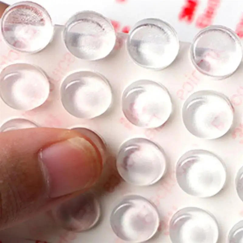 Description Picture 6 of item100PCS Self Adhesive Door Stopper Rubber Damper Buffer Cabinet Bumpers Silicone Furniture Pads Cushion Protective Pads