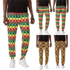 Harem Hip Lace Up Loose Men Casual Pants Fashion Printing Comfortable Man Trousers Y2k Clothes Pantalones Gym Work Sweatpants