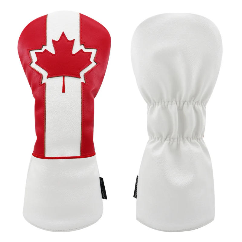 Description Picture 4 of itemLuxury Maple Leaf Golf Headcover - Premium PU Leather w/Plush Lining,  Themed Golf Gift