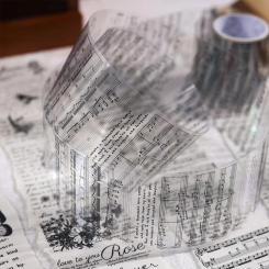 5cm*3m 1 roll PET Tape Creativity Decorative Diary Album Scrapbooking material Masking tape Junk Journal Supplies