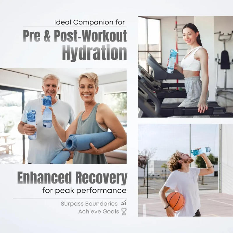 Description Picture 6 of itemHydrogen Water Bottle,3000ppb of Hydrogen,3 Minutes Dual Mode,Rechargeable Water Generator with SPE PEM Technology Water Ionizer