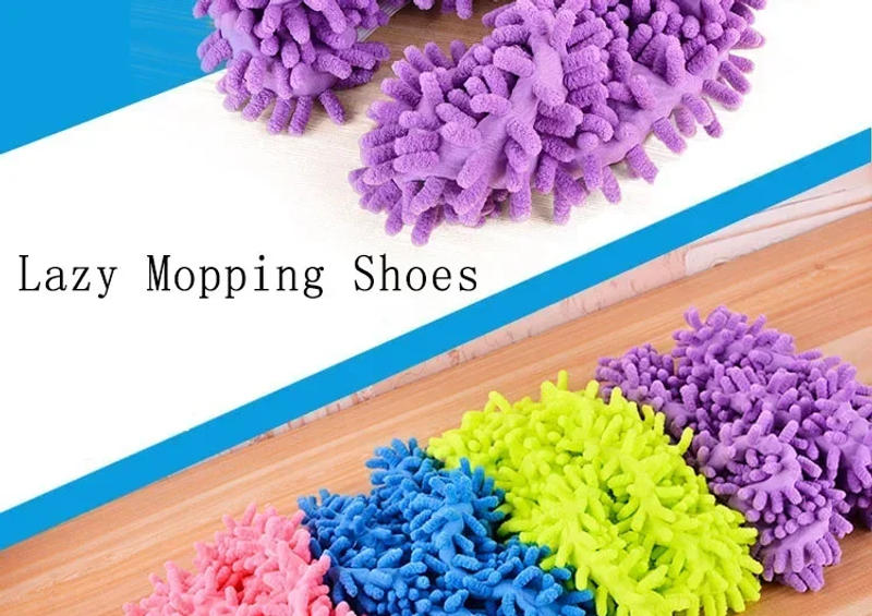 Description Picture 6 of itemFloor Dust Microfiber Cleaning Slipper Lazy Shoes Cover Mop Slipper Home Cloth Clean Shoe Cover Mophead Overshoes Cleaning Tools