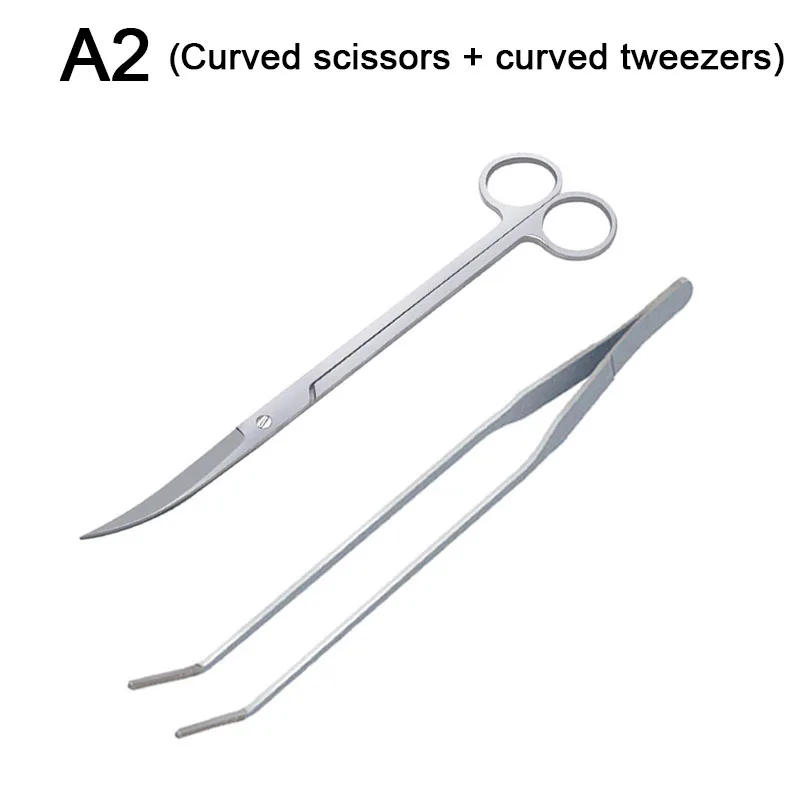 Description Picture 3 of itemAquarium Tools Set Scissor Tweezers Plants Wave Scissors Grass Stainless Cleaning Tools Fish Tank Shovels Aquarium Accessories