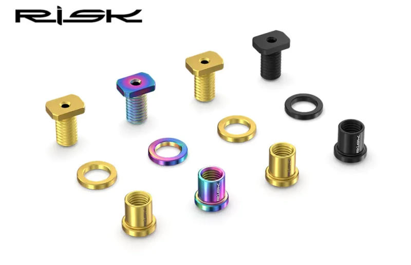 Description Picture 6 of itemRisk Titanium Alloy Shifter Lever Clip Ring Fixing Bolts, Bicycle Shift Clamp Ring Bolt Screw Nut For SRAM Shimano R8000 FORCE