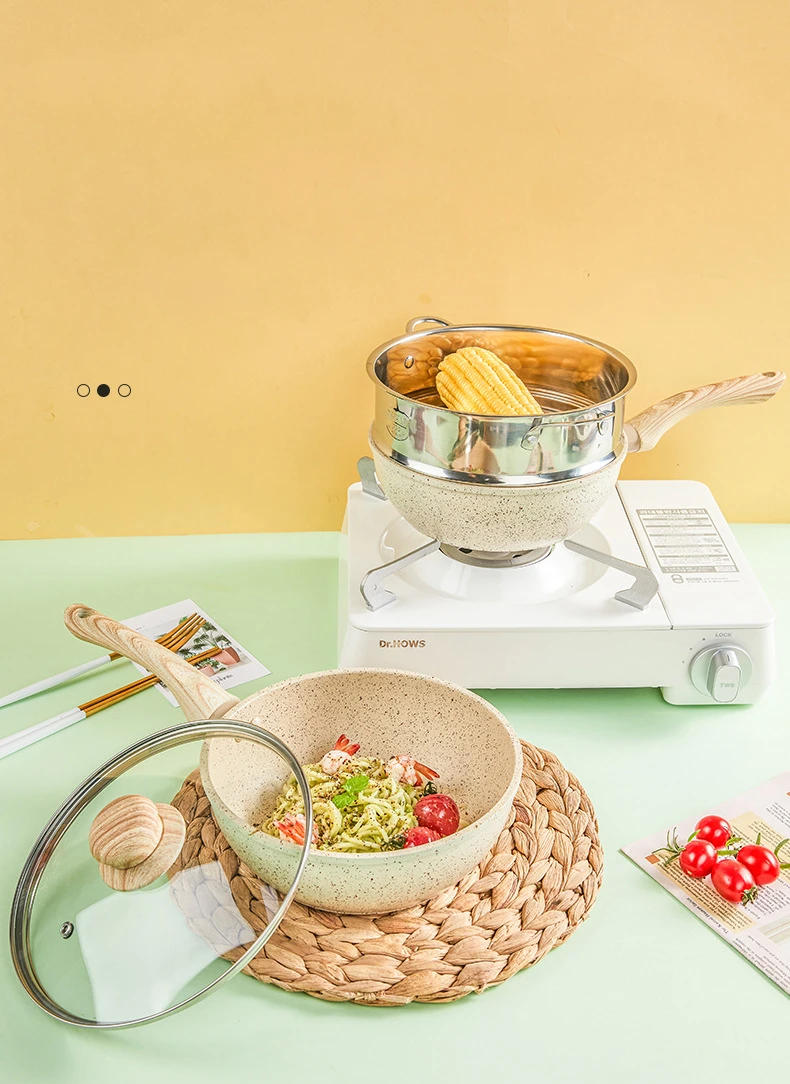 Description Picture 5 of itemNon-Stick Pan Frying Pan Wok Pan Home Steak Skillet Pancake fried induction cooker gas stove special Saucepan Nonstick Pan