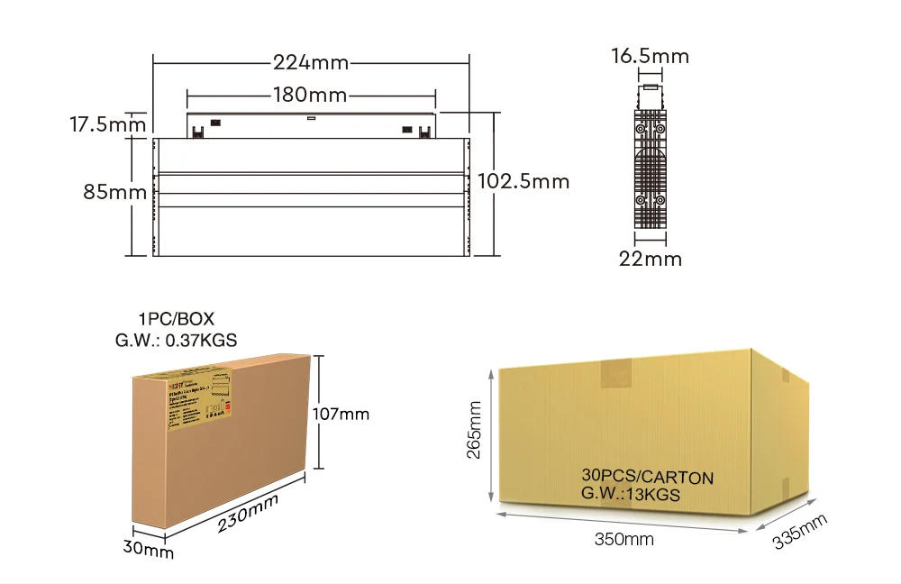 Description Picture 6 of itemMiboxer Zigbee 3.0 2.4G RF Remote Control smart Tuya 6W 12W RGBCCT 10W 20W Dual White LED Foldable Magnetic Grille Light 48V