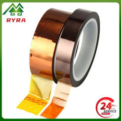 Kapton 5/8/10/15/20mm 100ft BGA High Temperature Heat Resistant Polyimide Gold Adhesive For Electronic Industry 33m