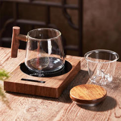 200W Cup Heater Mug Warmer 100°C Hot Tea Makers Warmer Coaster 5 Gear Temperature Cup Heaters Coffee Milk Tea Heating Pad 220V