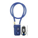 1/3PCS Smart Alarm Lock Anti-Theft Chain For Bike Gate APP Wireless Remote Control Blue Electric Door Spiral Four-digit