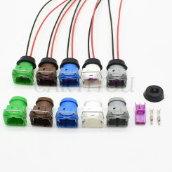 1 Set 2 Pin Car Wire Connector Female Fuse Plug Automotive Wiring Terminal Socket For Car DJ7024A/B/C/D-3.5-21