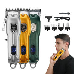JM-104 Hair Clipper for Men Professional Rechargeable Hair Trimmer LCD Display Trimmer Cordless Hair Cutter Men's Shaver