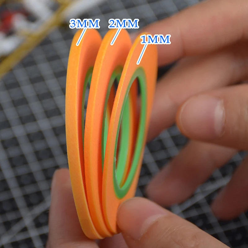 Description Picture 6 of item18M Yellow Masking Tape Adhesive Painting Masking Tape Textured Paper Car Paint Decoration Seamless Hand Tear For Painters Tape