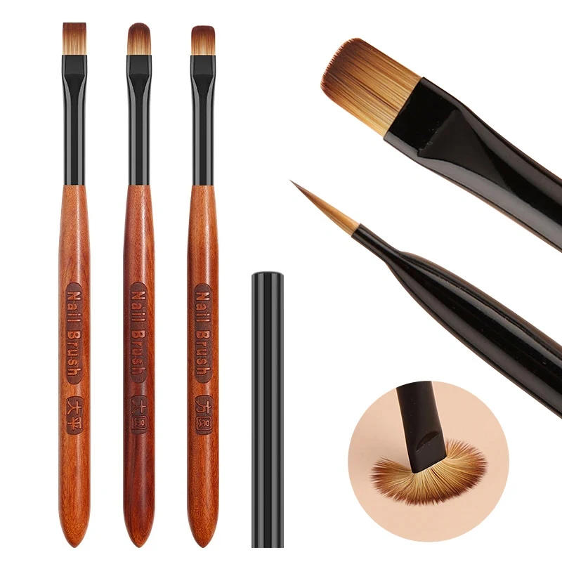 Description Picture 2 of itemNail Glue Phototherapy Pen UV Gel Brush Pen Acrylic Nail Art Painting Drawing Liner Brush Professional Manicure Brushes Tool