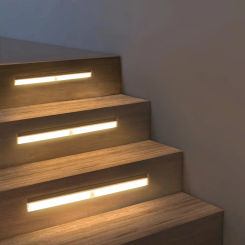 Rechargeable stairs led light bar home decor luminaria bathroom mirror light wall lamps Infrared PIR sensor auto on off 15-50cm