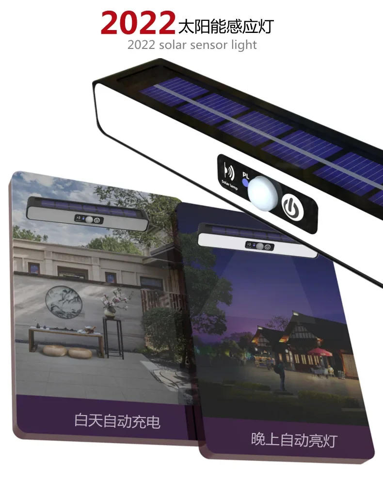 Description Picture 2 of itemOutdoor Waterproof Solar Light Household Solar Clip Super Bright Human Courtyard Induction Lamp Camping