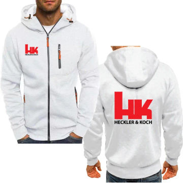 Brand Men's hoodie Hk Heckler Koch No Compromise Mens Printing Sweatshirts Spring Autumn Casual Sports Fashion Hooded Jackets