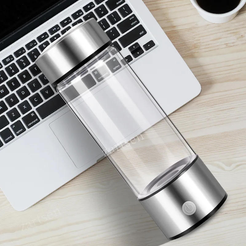 Description Picture 3 of item420ml Hydrogen Generator Water Cup Filter Ionizer Maker USB Hydrogen-Rich Water Portable Super Antioxidants ORP Hydrogen Bottle