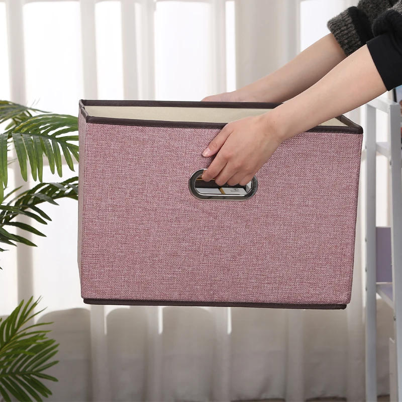 Description Picture 5 of itemCube non-woven fabric folding storage box, toy fabric storage box with lid, home bedroom wardrobe, office storage box