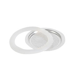 Aluminum Coffee Maker Filter with Silicone Seal Ring For Moka Pot Espresso Makers Coffee Machine Accessories