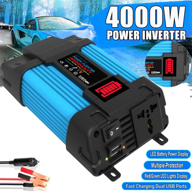 Description Picture 3 of item4000/6000W Inverter DC AC110/220V Car Voltage Converter Charger Adapter Dual USB Voltage Transformer Power Modified Sine Wave