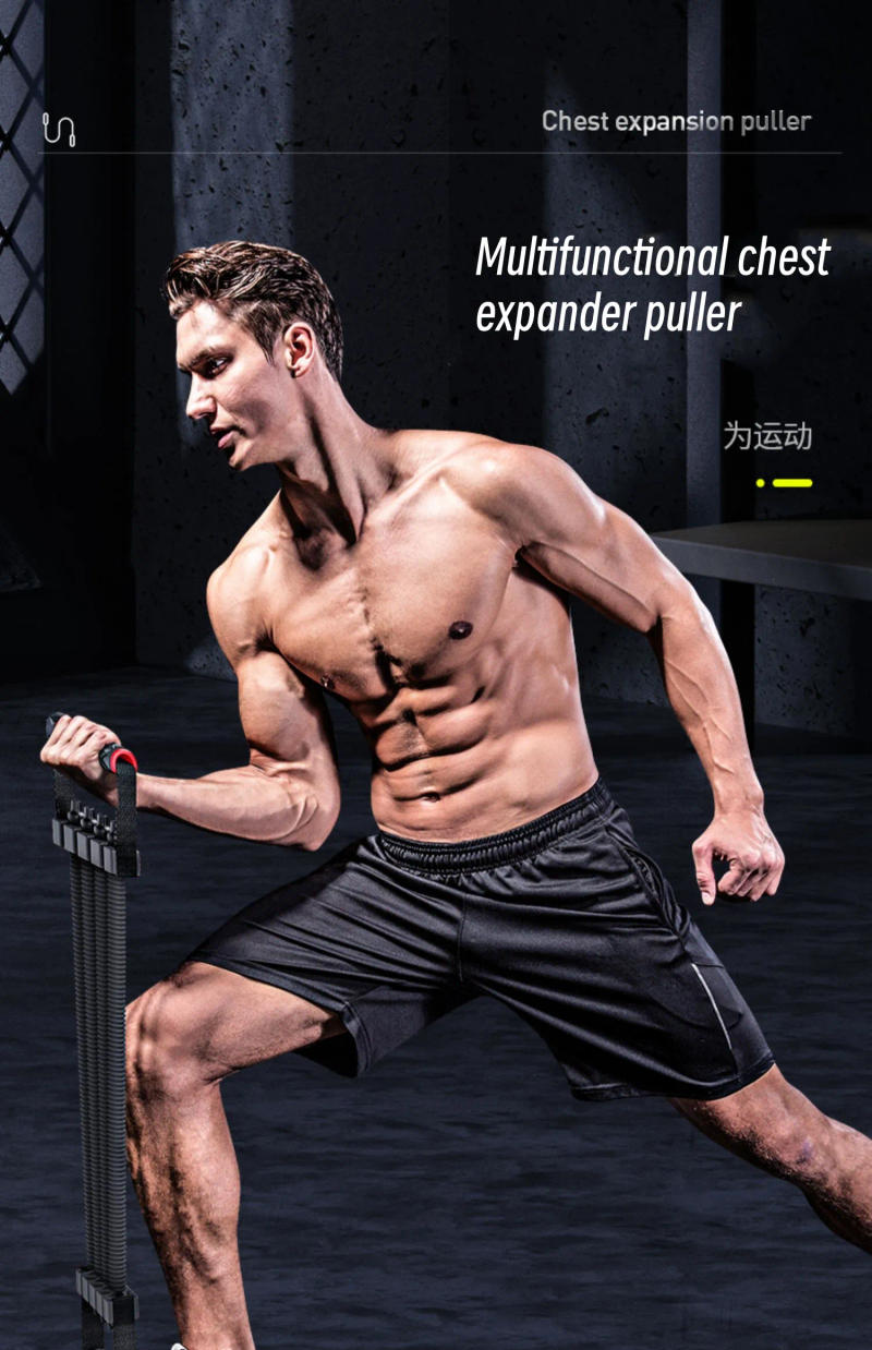 Description Picture 6 of itemChest Expander Hand Gripper 5 Springs Muscle Pulling Strength Exerciser Fitness Multi Function Pull