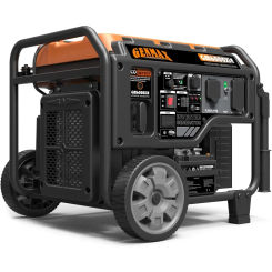 Portable Inverter Generator, 6000W open frame Gas Powered High Speed Engine with Electric Start