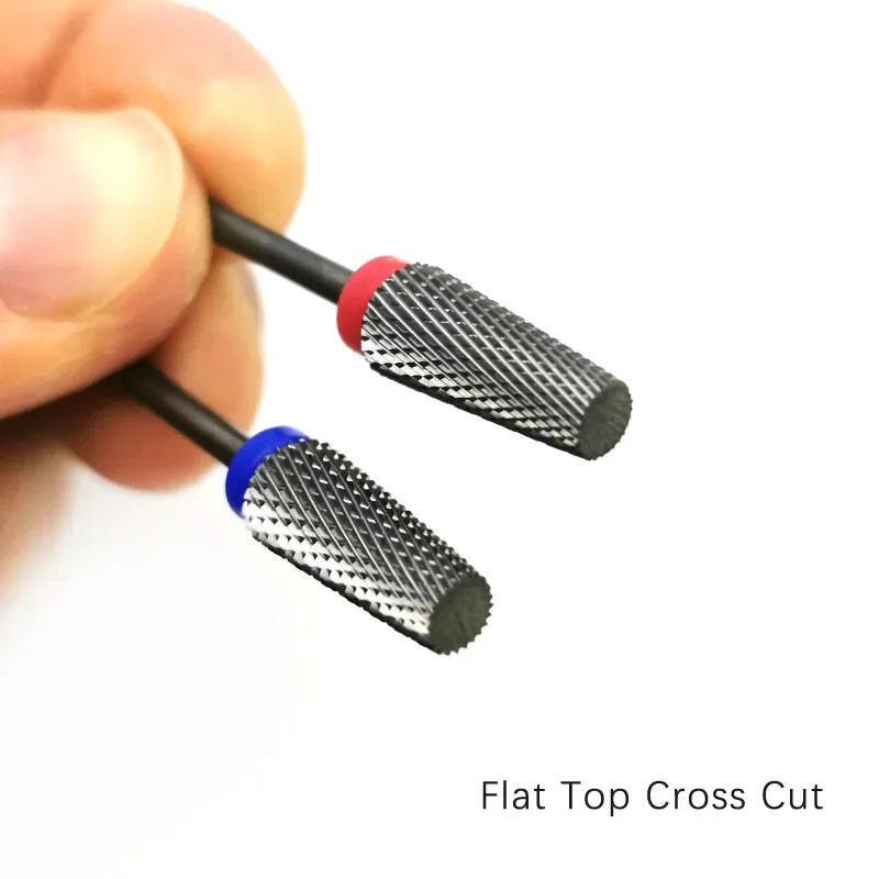 Description Picture 3 of itemHYTOOS Flat Tapered Cross Teeth Bit 3/32 Carbide Nail Drill Bits Remove Gel Manicure Cutter Electric Drills Nails Accessorie