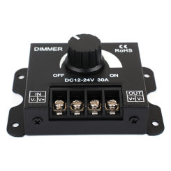 LED Dimmer Switch Voltage Regulator DC-DC Voltage Stabilizer 30A Power Supply Adjustable Controller 12v-24V Dimming Dimmers