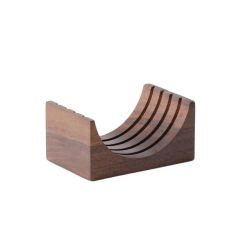 Espresso Coffee Filter Screen Holder Coffee Making Puck Screen Bracket Wooden Walnut Stand Rack for 51MM/54MM/58MM Puck Screen