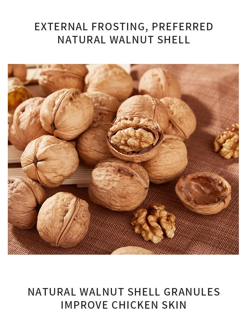 Description Picture 4 of item220g Fruit Body Scrub Exfoliating Deep Cleansing Strawberry Moisturizing Hydrating Chocolate Nuts Smooth Skin Grind out tender