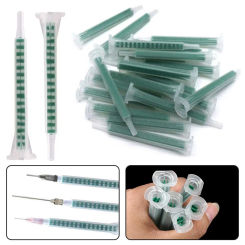 20Pcs Static Mixer Epoxy Resin Mixing Tube Nozzles Syringe for AB Glue Gun For Two Component Liquid Mixing Machine