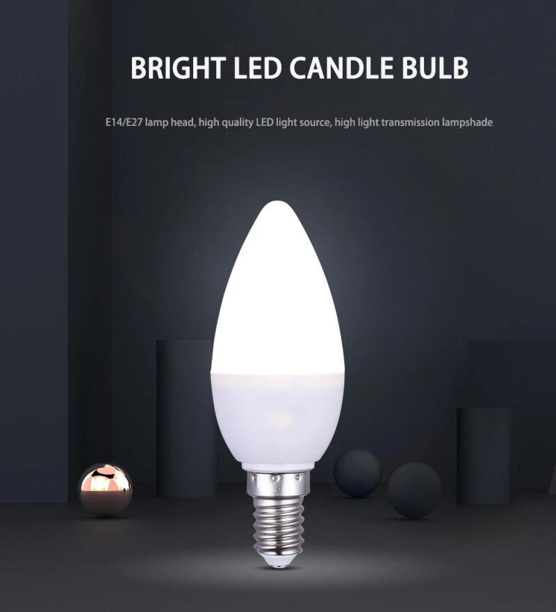 Description Picture 2 of item4PCS 3W 6W 9W 12W 15W led Light bulb E14 E27 LED Lamp Indoor Warm Cold White Light AC 220V LED Candle Bulb Home Decor Chandelier