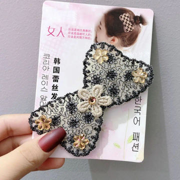 Flower Seamless Magic Paste Fashion Butterfly Hair Clip Bangs Paste Hair Holder Styling Tool Bow Girls