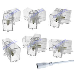 Hexagon led connectors 2-Pin V/Y/L/T/I Connector cables for LED Lamp is Suitable for Bordered Hexagon Light Tube 110-240V