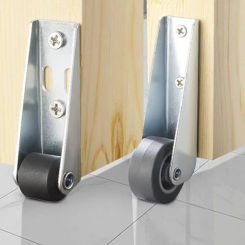 Durable Silent Furniture Caster Mobile Side Mounted Door Support Moving Wheel Household Moving Tool Pulley for 1/2Pcs