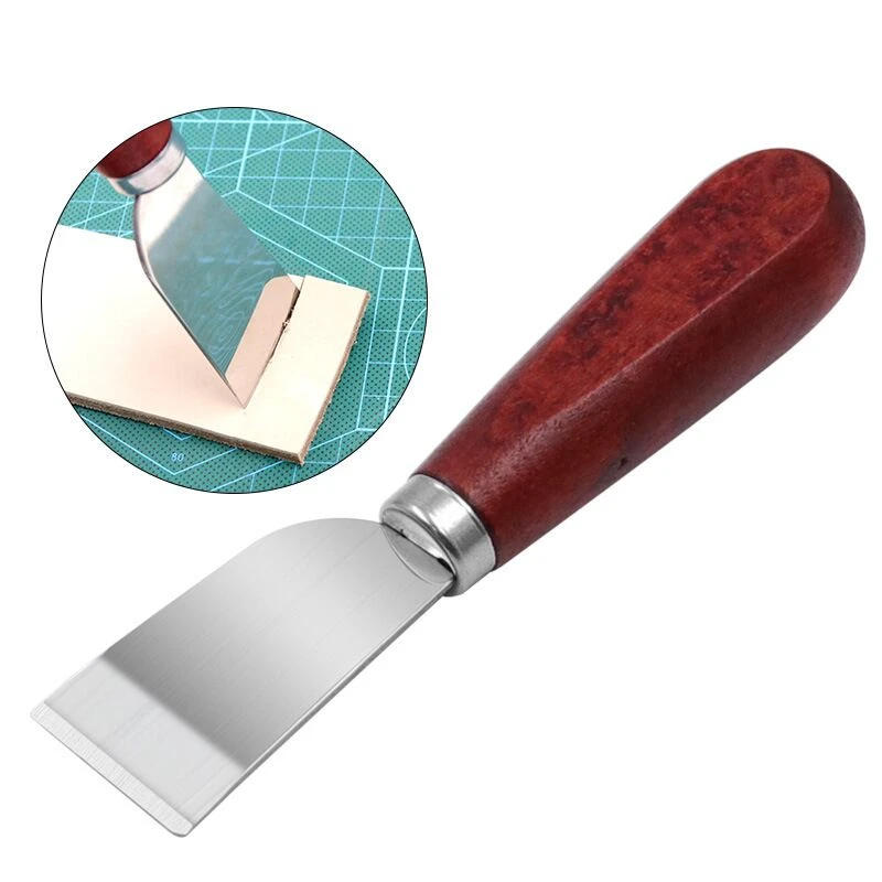 Description Picture 5 of itemDIY Craft Leather Art Trimming  Manual Leather Cutting Knife Leather Carving Tool  Cutting Knife Thin Knife Shovel Leather