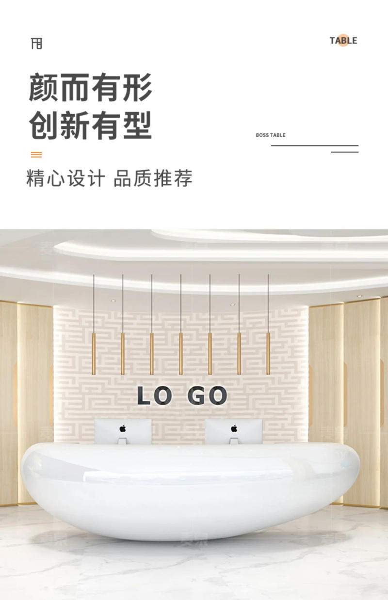 Description Picture 3 of itemLuxury Office Desk Cashier Counter Desk Hair Salon Counter Spa Supermarket Cashier Table Mostrador Negocio Furniture Bar Counter