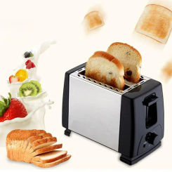 Automatic Toaster 2-Slice Breakfast Sandwich Maker Cooking Tool Fast Heating Bread Toaster Household Breakfast Making
