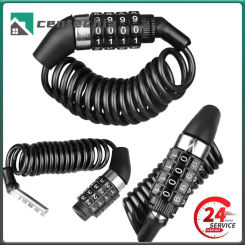 Lock Steel Cable Chain Anti-Theft Combination Number Code 4 Digit Portable Outdoor Road Bike Locks Accessories