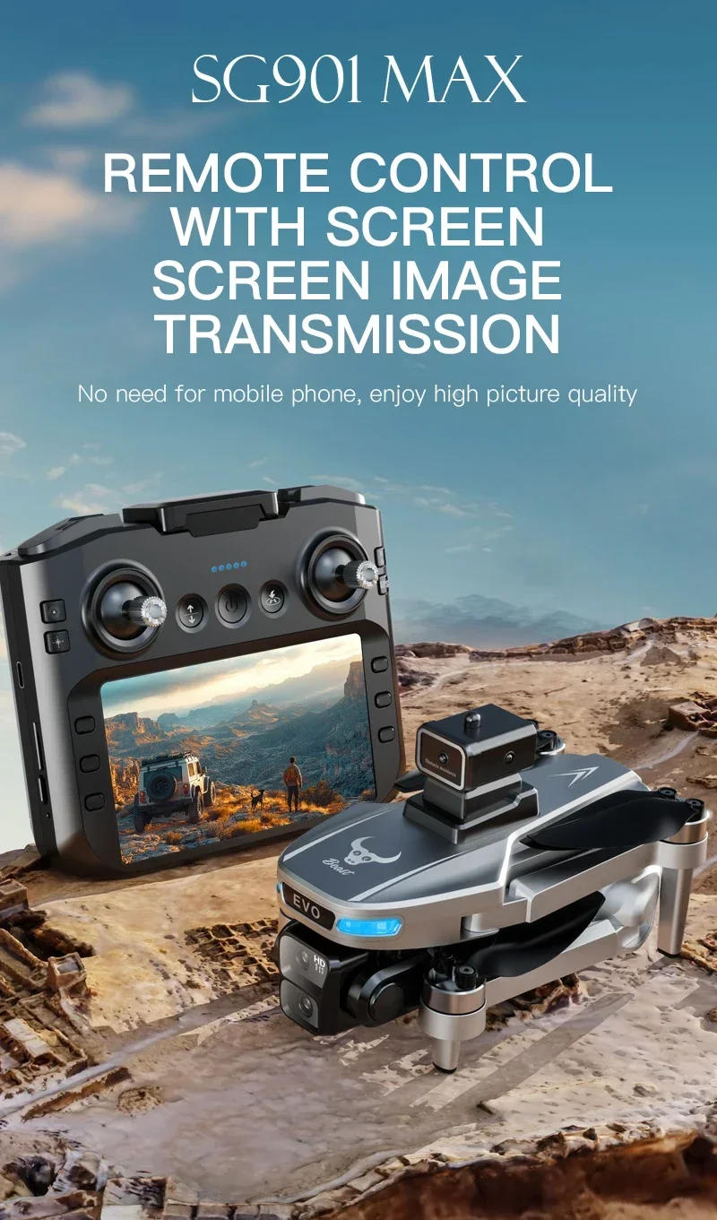 Description Picture 5 of itemSG901 MAX GPS Drone Profesional Screen control 4K HD Dual Camera BrushlessObstacle Avoidance Aerial Photography Quadcopter Toys